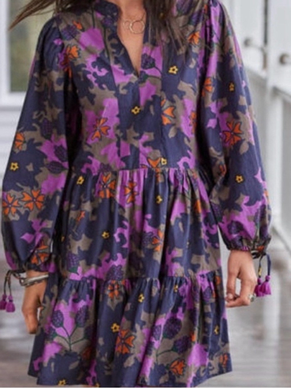 Oliphant Suzani Yoke Dress NWOT Sz L